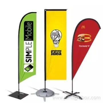 Promotion Feather Beach Flag for Advertising